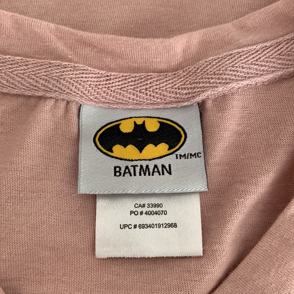 Batman | Blush pink logo graphic short sleeve tee - Picture 8 of 9